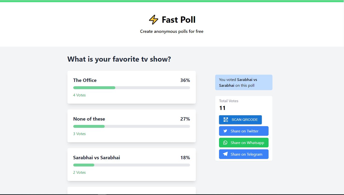 Fast Poll App